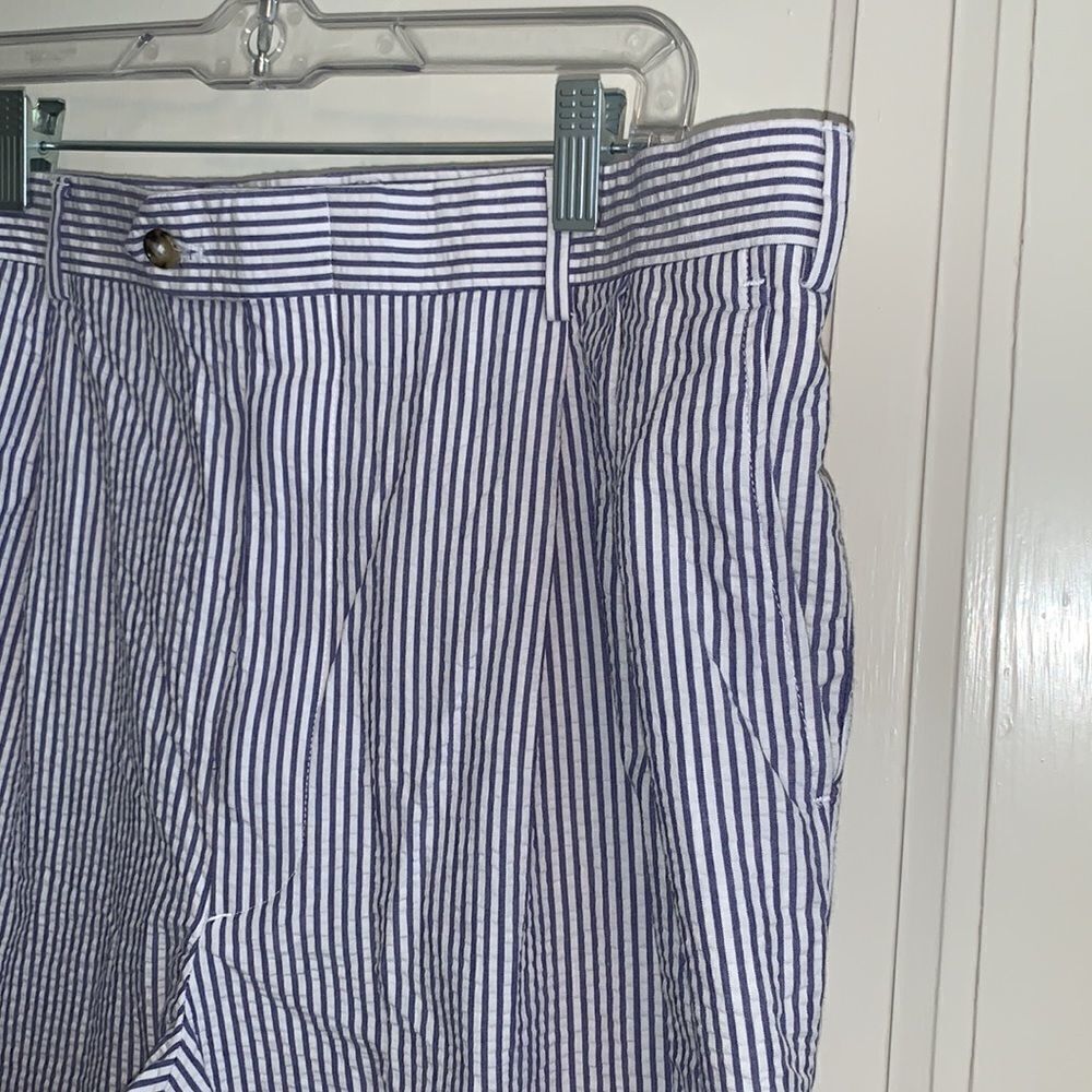‎Nwot Berle blue & white seersucker shorts - Picture 2 of 7